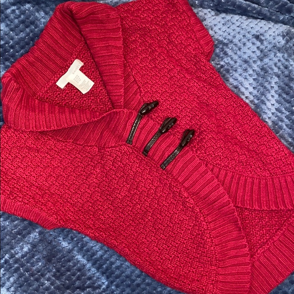 Girls size small (7-8) cranberry sweater